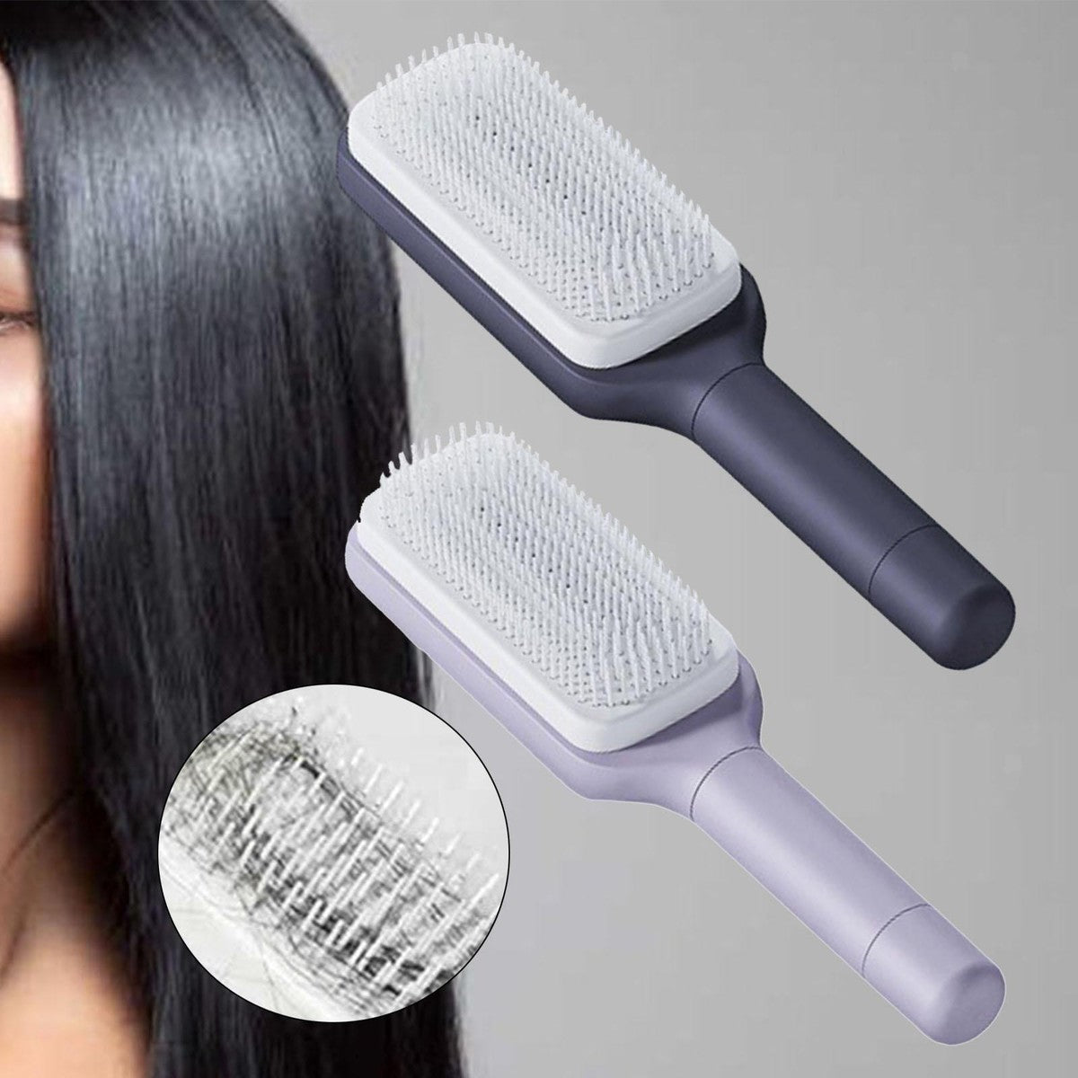 Self-Cleaning hairbrush